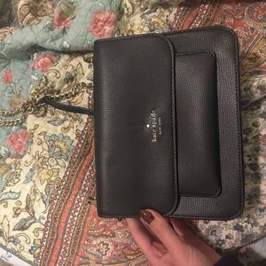 Kate Spade Black Leather Shoulder Bag